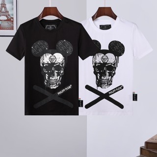 PHILIPP PLEIN 2021 New Men Tshirt Fashion Short Sleeves Cotton Shirt M-3XL_01