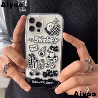 ✅เครื่องสีขาว แนะนํา ต้องมี!Dgs ใหม่ เคสโทรศัพท์มือถือ ลายตารางหมากรุก สไตล์สตรีท สําหรับ iPhone13 12Promax 11 UZSW