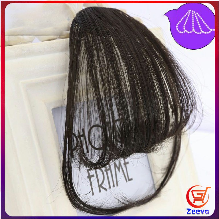 Zeeva ผมหน้าม้า ดูธรรมชาติ วิกผมหน้าม้า กิ๊บผมหน้าม้าติดง่าย bangs - รูปที่ 2