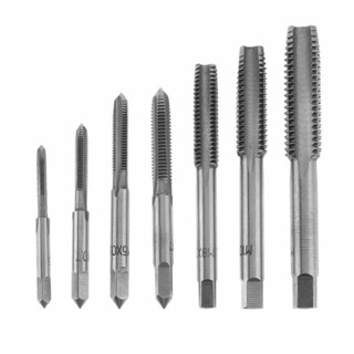 7pcs Hand Tapping Machine Thread Metric Plug Tap Drill Bits