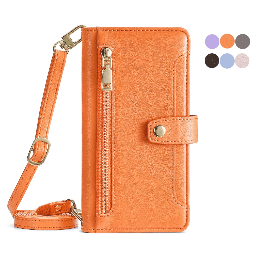 เคสหนัง ฝาพับ พร้อมช่องใส่บัตร และสายคล้อง อเนกประสงค์ สําหรับ Samsung Note 20 Ultra 10 Plus Lite 9 8 5