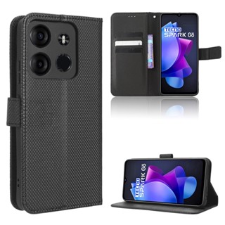 Tecno Spark Go 2023 เคส เคสฝาพับ PU Leather Wallet Case Stand Holder Flip Tecno Spark Go 2023 เคส