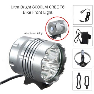 ไฟหน้าจักรยานเสือภูเขา Led 5T6 7000LM 4 ส่วน 18650 5 Core L2