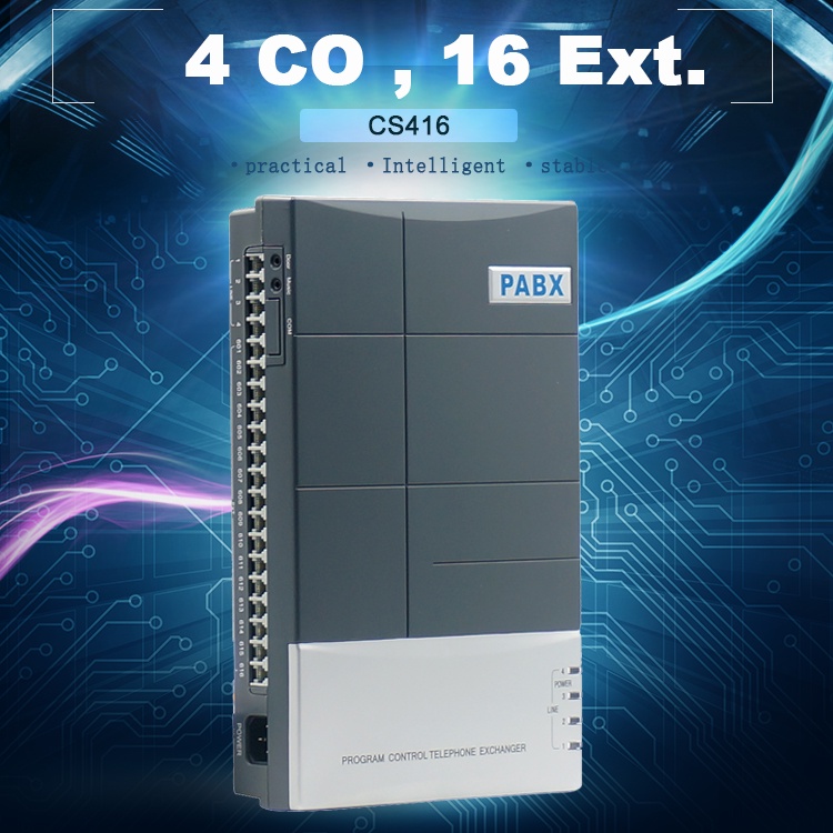 โทรศัพท์ ขนาดเล็ก ระบบ PABX PBX ราคาโรงงาน CS416