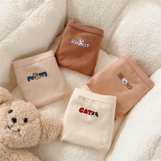 Cuties Earthtone กางเกงชั้นในแบบเอวกลาง (Mid Waist) เนื้อผ้านุ่ม ลายน่ารัก