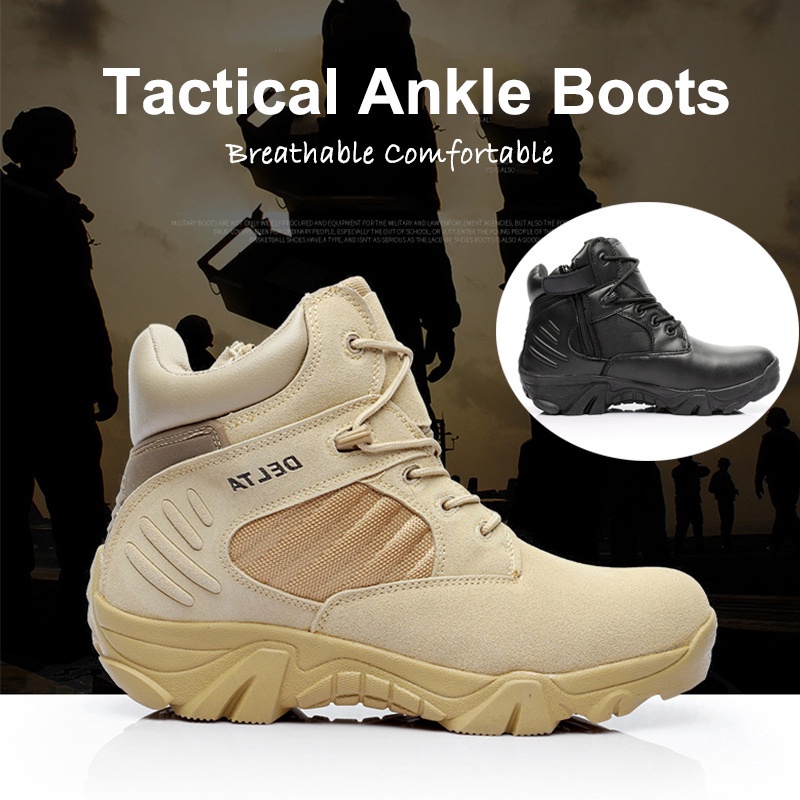 💐CC  🔥รองเท้ายุทธวิธี รองเท้าทหาร รองเท้าDelta Low-cut Military Boots Commando Tactical Boots