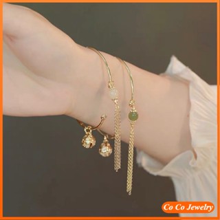 Korean Jade Bell Tassel Bracelet for Women Fashion Accessories Gift