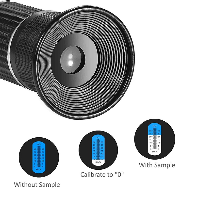 🔥ลดพิเศษ🔥 เครื่องวัดค่าความหวาน Brix 0-32% Brix Refractometer บริกซ์ รีแฟลกโตมิเตอร์ meter - รูปที่ 5