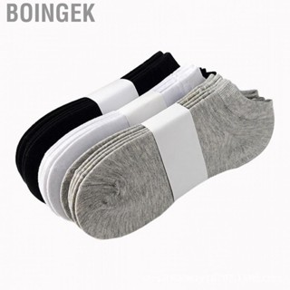 Boingek Men Women Socks Summer Pure Color Soft Elastic Ergonomic Washable Simple Elegant Low Cut