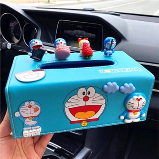 Doraemon Car Tissue Box Car Paper Extraction Box High-End Dashboard Pokonyan Latest Cute Cartoon zq7o