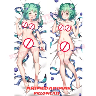 Rushia Uruha VTuber Dakimakura ปลอกหมอนอิงโซฟา แบบนิ่ม ลายอนิเมะญี่ปุ่น Otaku ขนาด 50x160 ซม. DK4155