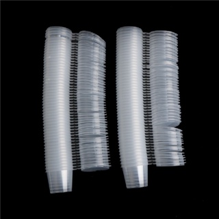 【Syj】 100Pcs Small Plastic Disposable Sauce Cups Food Storage Clear Package Box&amp;Lid TH