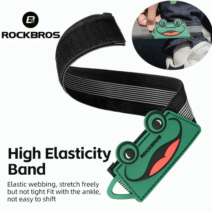 ROCKBROS เข็มขัดรัดขา รูปกบ ยืดหยุ่นสูง ปรับได้ น้ําหนักเบา สําหรับเล่นกีฬา ขี่จักรยาน 1 ชิ้น