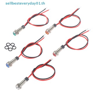&amp; Pop styles &amp; P67 ไฟสัญญาณเตือน led โลหะ กันน้ํา 6 มม. 3v 5v 6v 12v 24v 220v