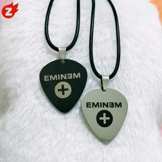 Eminem Guitar Pick Pendant ~1pcs Rope Necklace Stainless Steel Necklace