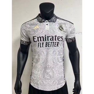 [Player Version] เสื้อยืดแขนสั้น พิมพ์ลายมังกร Real Madrid สีขาว 2324