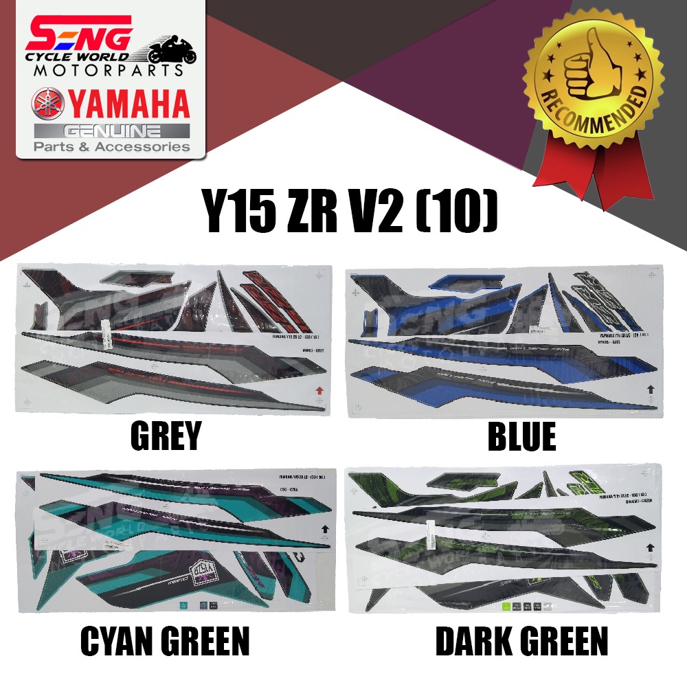 YAMAHA Y15 ZR V2 (10) BODY STICKER SET-ALL COLOUR