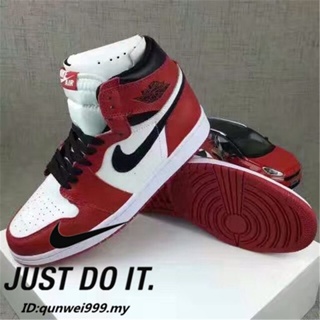 Qu230316 พร้อมส่ง Air Jordan 1 รองเท้าผ้าใบ ลําลอง ใส่สบาย เหมาะกับการวิ่งจ๊อกกิ้ง เล่นกีฬา แฟชั่นคลาสสิก สําหรับผู้ชาย