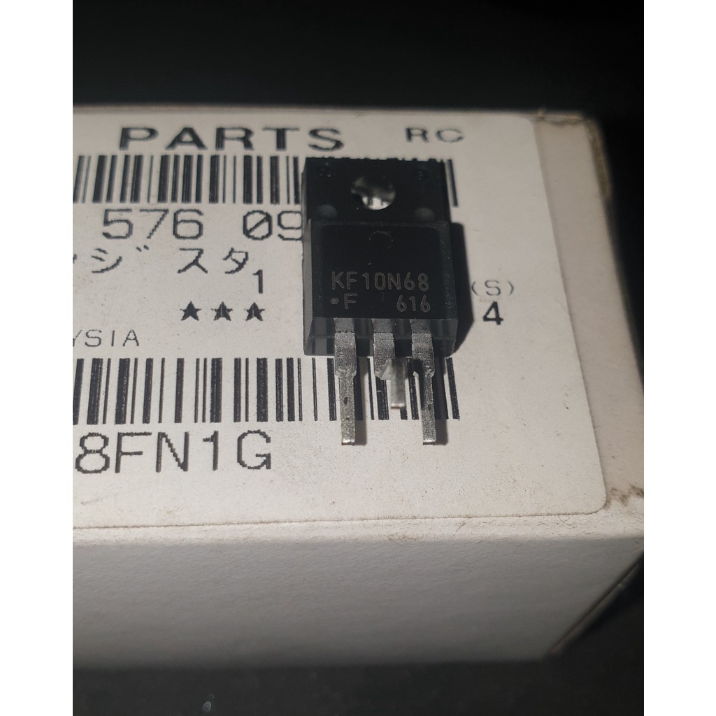 ทรานซิสเตอร์ KF10N68F KF 10N68 F MOSFET N-Channel 46W 680V 10A TO-220