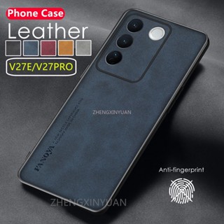 เคสโทรศัพท์มือถือหนังแกะ ผิวด้าน กันกระแทกกล้อง สําหรับ VIVO V27E V27 Pro V27PRO