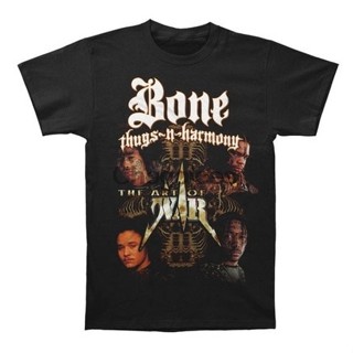 oversize T-shirt 【Plus Size】gildan เสื้อยืด ผ้าฝ้าย 100% พิมพ์ลาย Bone Thugs N Harmony The Art Of War สไตล์วินเทจ สํ