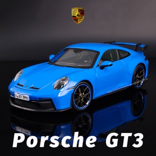 โมเดลรถแข่ง Maisto 1:18 2022 Porsche 911 GT3 แบบโลหะผสม ของเล่นสําหรับเด็ก