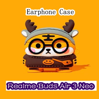 【Trend Front】เคสหูฟัง แบบนิ่ม ลายการ์ตูน สําหรับ Realme Buds Air 3 Neo