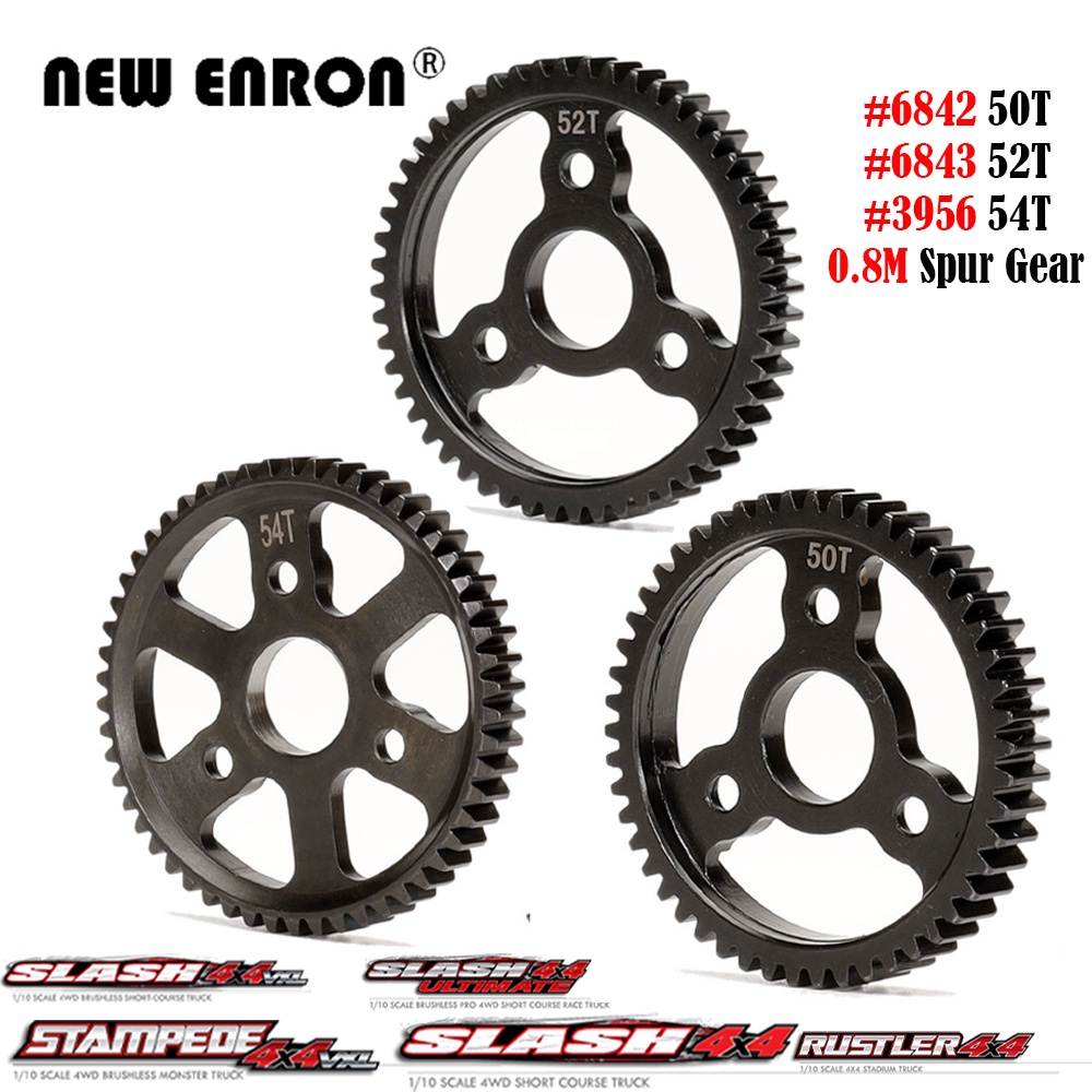 1 PC 32P 0.8M Spur เกียร์หลัก 50T 6842 52T 6843 54T 3956 เหล็กแข็งสําหรับ RC รถส่วน 1/10 Traxxas Sla