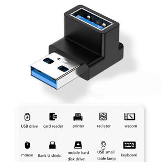 Btf USB 3 0 ชายหญิง 90 องศามุมขวาอะแดปเตอร ์ USB Upward Downward Connector 10Gbps สําหรับแล ็ ปท ็ อปพีซี