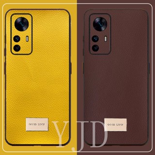 Yjd เคสโทรศัพท์มือถือหนัง บางพิเศษ กันกระแทก สีพื้น สําหรับ Xiaomi 12T K50