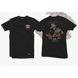 [S-5XL] เสื้ออนิเมะ   - One Piece -Portgas D. Ace v2 เสื้อยืดลำลองผู้ชายพิมพ์ลายยอดนิยม