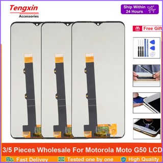 ขายส่ง จอแสดงผล LCD G50 6.5 นิ้ว พร้อมหน้าจอสัมผัส สําหรับ Motorola moto G50 LCD moto XT2137-1 XT2137-2