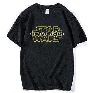 เสื้อยืดแขนสั้นMens Star Wars T-Shirt  Harajuku Fashion Clothing Streetwear Casual Camisetas Leisure Hip Hop Male Summer