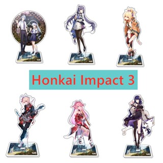 Honkai Impact 3 Yae Sakura Raiden Mei Fu Hua เครื่องประดับอะคริลิค รูปการ์ตูนเกม Honkai Impact 3 แนวตั้ง สําหรับตกแต่งบ้าน