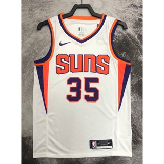 Nba Phoenix Suns No. แบบกดร้อน เสื้อกีฬาบาสเก็ตบอล 35 Durant สีขาว