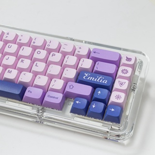 ปุ่มกดคีย์บอร์ด pbt สีม่วง CIY 68 61 84 87 GMK