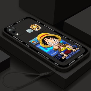 เคสโทรศัพท์มือถือ ซิลิโคนนิ่ม กันกระแทก ลายการ์ตูนอนิเมะ One Piece Luffy สําหรับ Infinix Hot 8 9 10 Play 10i 10s