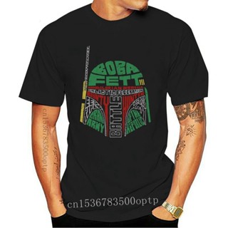 [S-5XL]ขายดี เสื้อยืดลําลอง แขนสั้น พิมพ์ลาย Fett Boba tar Wars Helmet Bounty Hunter แนวตลก เข้ากับทุกการแต่งกาย สําหรับ