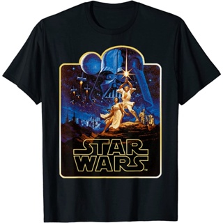 เสื้อยืดแขนสั้นเสื้อยืด พิมพ์ลายกราฟฟิค Star Wars สไตล์วินเทจS-5XLS-5XL