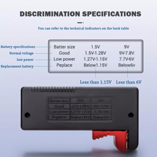 ที่วัดถ่าน 1.2V - 4.8V เครื่องวัดถ่าน เครื่องวัดถ่านไฟฉาย ตัดวัดถ่าน เครื่องทดสอบแบต ตัวตรวจสอบโวลต์ ถ่าน BT-168 ถ่าน