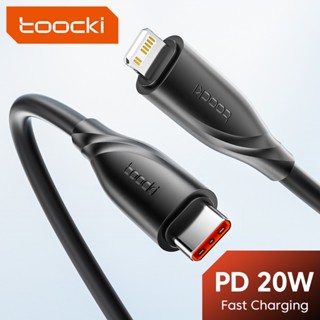 Toocki 20W Type C ถึง 1OS สายชาร์จเร็ว PD สายเคเบิลข้อมูล C-L