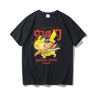 Ready Stock New Style T-Shirt Short-Sleeved Mens Womens Tops Trendy Demon Slayer Student_03