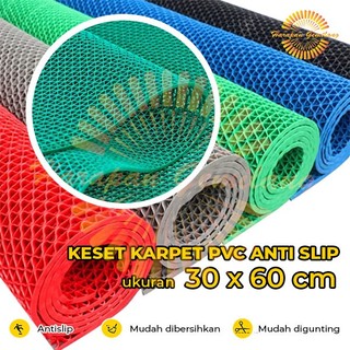 Keset Karpet Karet PVC Anti Slip 30 x 60