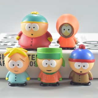 ฟิกเกอร์ Pvc รูปการ์ตูนอนิเมะ The South Park Stan Kyle Kenny Cartman ของเล่นสําหรับเด็ก 5 ชิ้น