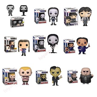 โมเดลตุ๊กตา Funko Pop The Addams Family Morticia 801 Quarta-Feira 1309 Gomea Pugsley Articulado ของเล่นสําหรับเด็ก