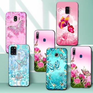 เคสโทรศัพท์มือถือ ลายผีเสื้อ หลากสี สําหรับ Samsung Galaxy j2 pro 2018 j2 core j8 on8