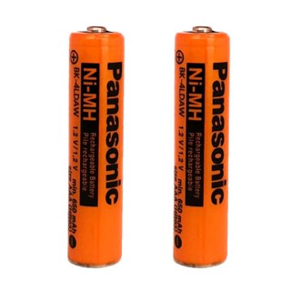 ถ่านชาร์จ Panasonic AAA 650 mAh 2 ก้อน ของแท้ ใช้กับโทรศัพท์บ้านไร้สาย มี มอก. ผลิตปี 2023 เดือน 1 ออกใบกำกับภาษีได้