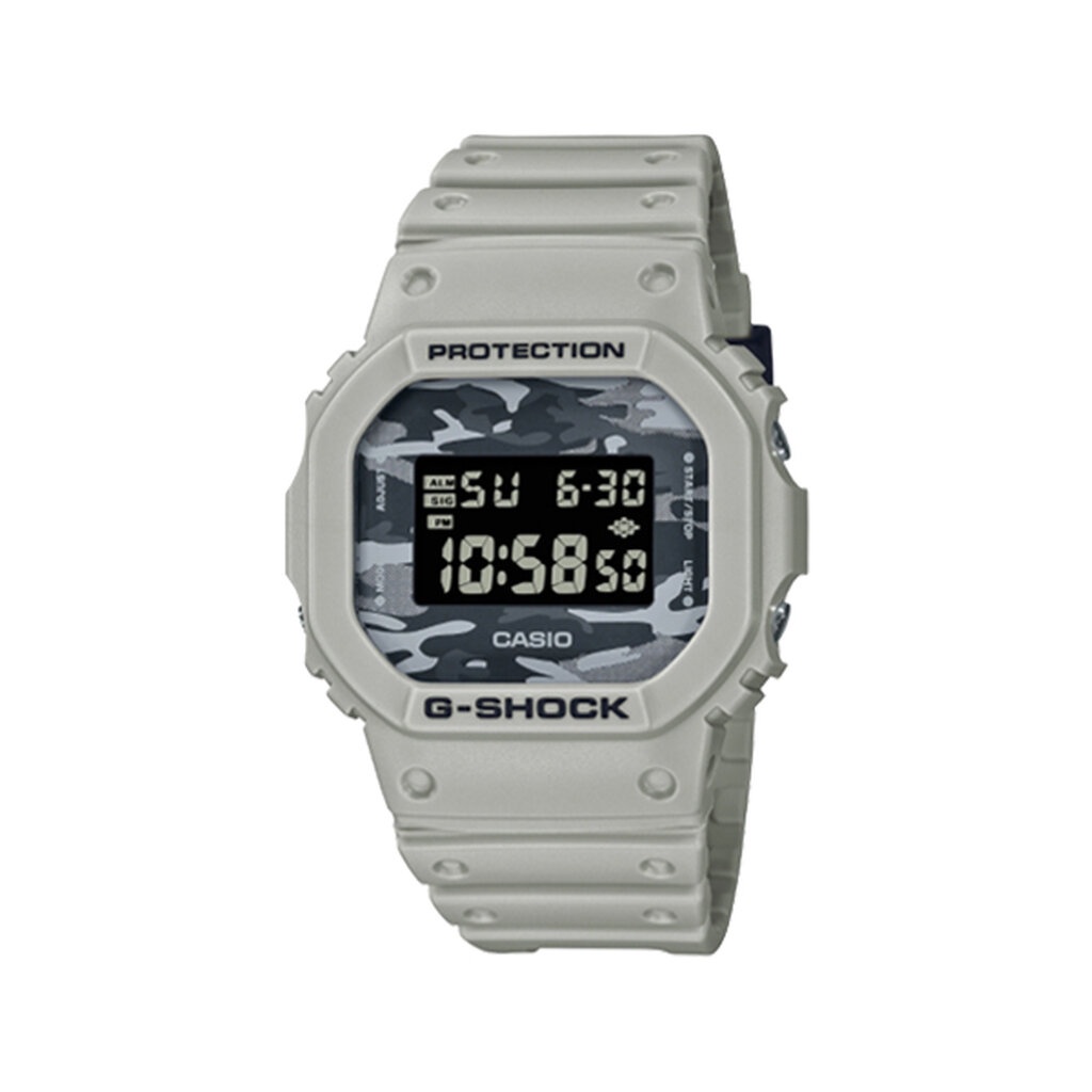 CASIO G-SHOCK พร้อมส่ง นาฬิกาข้อมือ นาฬิกากันน้ำ นาฬิกาของแท้ ประกันศูนย์ CMG 1 ปี ผ่อน0% รุ่น DW-5600CA-8 นาฬิกาสีเทา