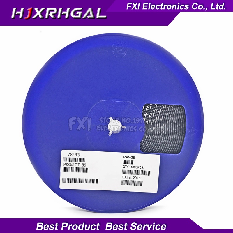 1000PCS L78L33ABUTR 3.3V.1A SOT-89 L78L33ABU 78L3 L78L33A 78L33 L78L33 78L33A Patch