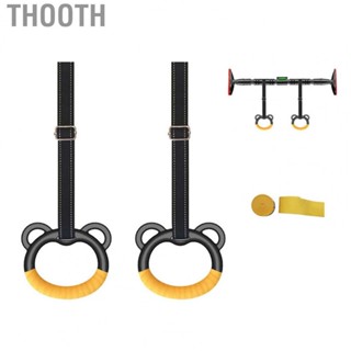 Thooth Children Swing Bar Rings  Heightening Trainer Lifting Gymnastic Ring Cartoon Shape for Fitness